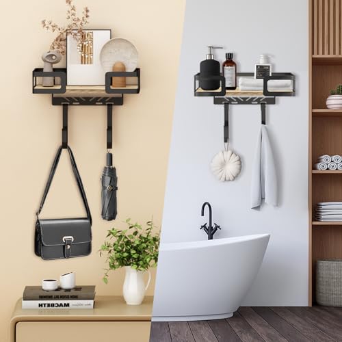 PAROTO Ironing Board Holder Wall Mount, Iron Board Wall Hanger, Sewing, Laundry Room Organization, Black, T&V Shaped Space Saving Iron Holder for Laundry Room Decor and Accessories, Organization and Storage - Image 4