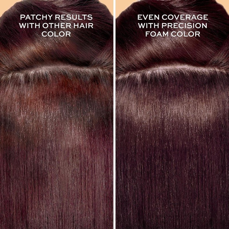 John Frieda Precision Foam Colour Dark Red Brown 4R - Full-Coverage Hair Color Kit with Anti-Fade Gray Coverage - Image 2