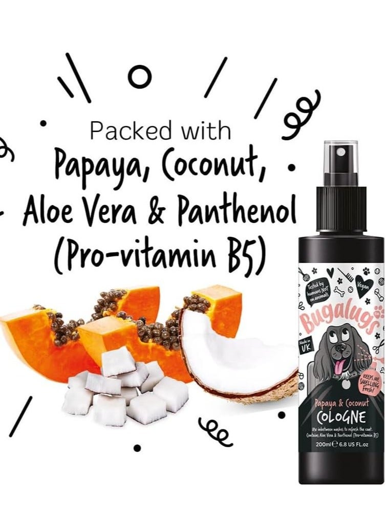 BUGALUGS Papaya & Coconut Cologne 200ml 6.8 Fl Oz - Image 4