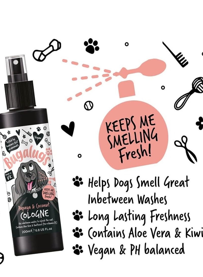 BUGALUGS Papaya & Coconut Cologne 200ml 6.8 Fl Oz - Image 3