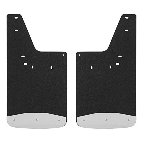 LUVERNE 250932 Front 12Inch x 23Inch Textured Rubber Mud Guards Select Dodge Ram 1500 2500 3500 4500 5500 2 Flaps - Image 1