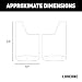 LUVERNE 250932 Front 12Inch x 23Inch Textured Rubber Mud Guards Select Dodge Ram 1500 2500 3500 4500 5500 2 Flaps - Image 3