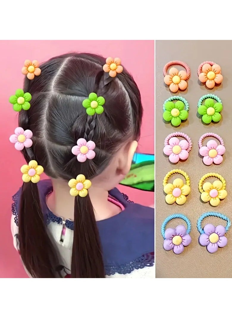 10pcs Girls Hair Ties, Cute Flower Decor Hair Rope, Hair AccessoriesGift - pzsku/ZFB1B7723951EC2C2EC14Z/45/_/1734441190/ce92d653-4f11-4752-a947-130ca5a74ca9