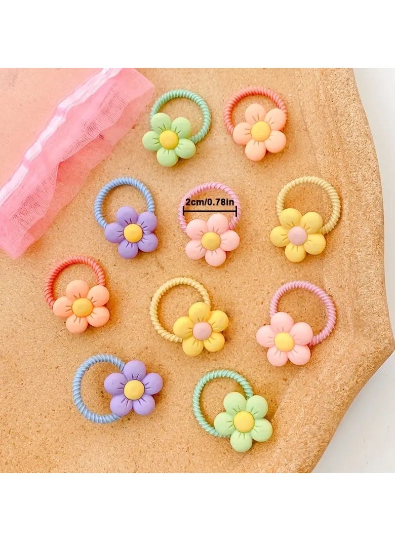 10pcs Girls Hair Ties, Cute Flower Decor Hair Rope, Hair AccessoriesGift - pzsku/ZFB1B7723951EC2C2EC14Z/45/_/1734441192/46f31850-c7ce-4e8f-a447-0d5313aa4519