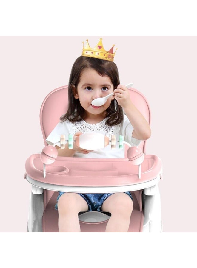 4 in 1 High Chair for Baby Adjustable Height & Footrest, Baby Feeding Chair Booster Seat for Toddlers with Tray & Belt | Kids High Chair for Baby 6 Months to 3 Years Boy Girl  - Image 2