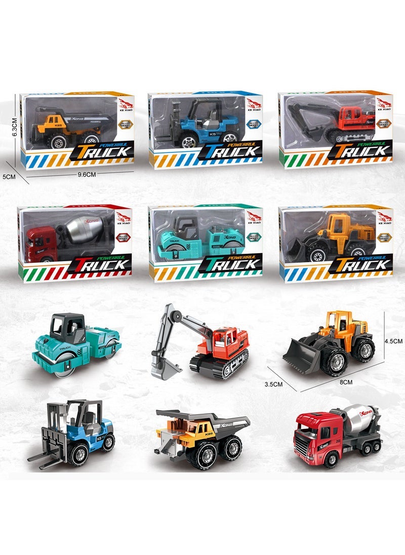 إسكدنيا 1:64 Alloy Model Car Toy City Traffic for Boys A city engineering (6) color box