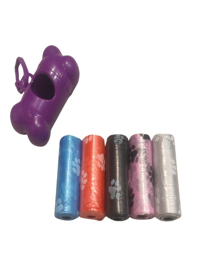 Healing Leaf H&W' All-in-One Pet Dog & Cat Potty Picker - Poop Bag with a Dispenser| Small Eco Friendly Garbage Bags for Dogs| Easy Poop and Waste Picker| - Image 1