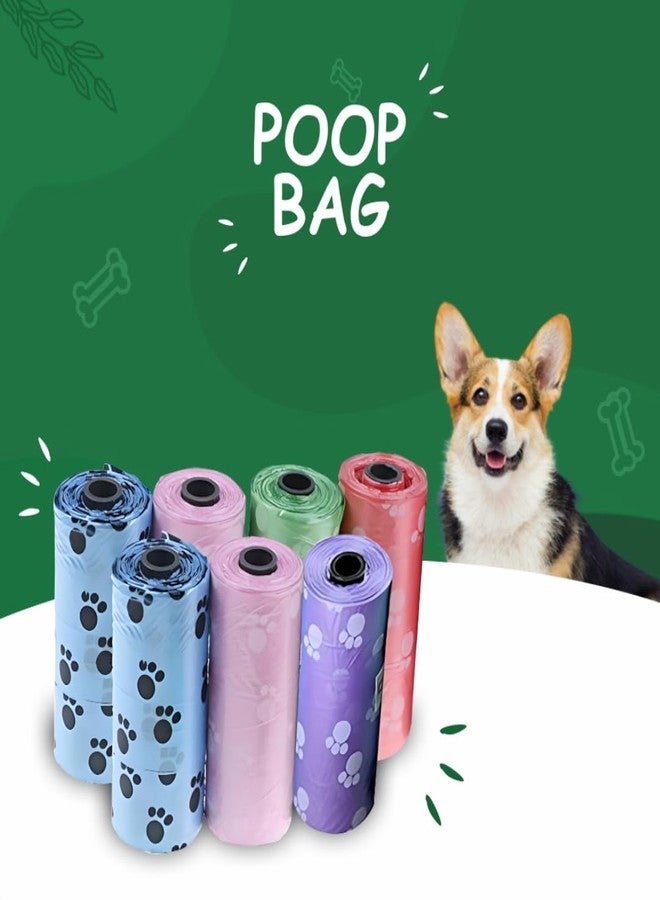 Healing Leaf H&W' All-in-One Pet Dog & Cat Potty Picker - Poop Bag with a Dispenser| Small Eco Friendly Garbage Bags for Dogs| Easy Poop and Waste Picker| - Image 2