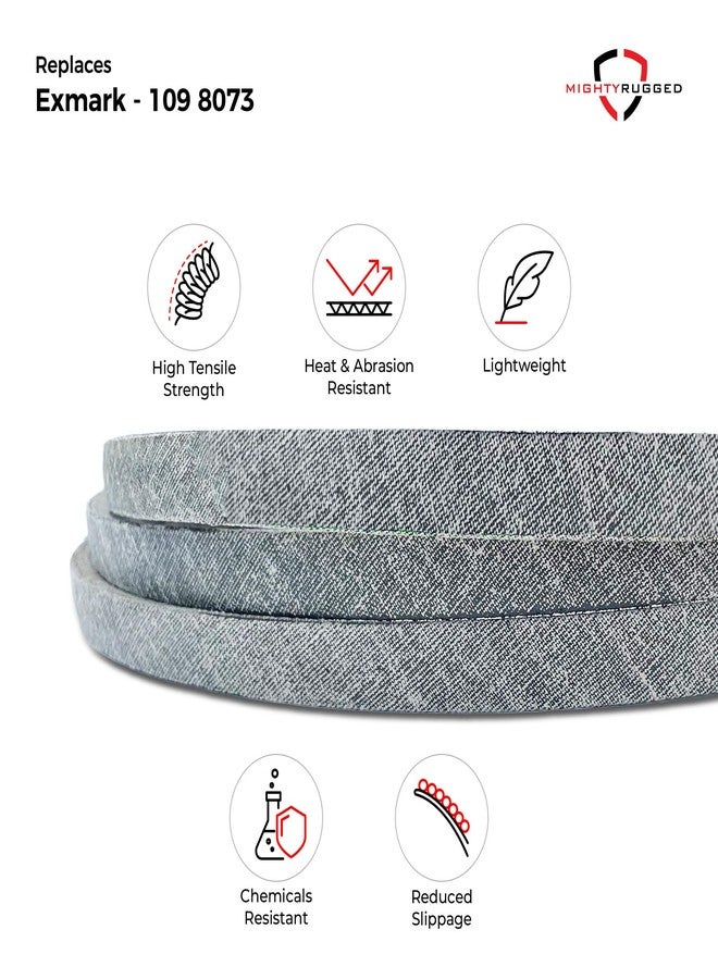 MightyRugged Exmark 109-8073 Replacement Deck Belt - Belt Length 198.98" - Premium, Heavy-Duty Aramid Cord - Exmark Lazer Z Series 60 Inch Deck Belt - Replaces Exmark OEM 109-8073, 116-1985, 135-5774 - Image 4