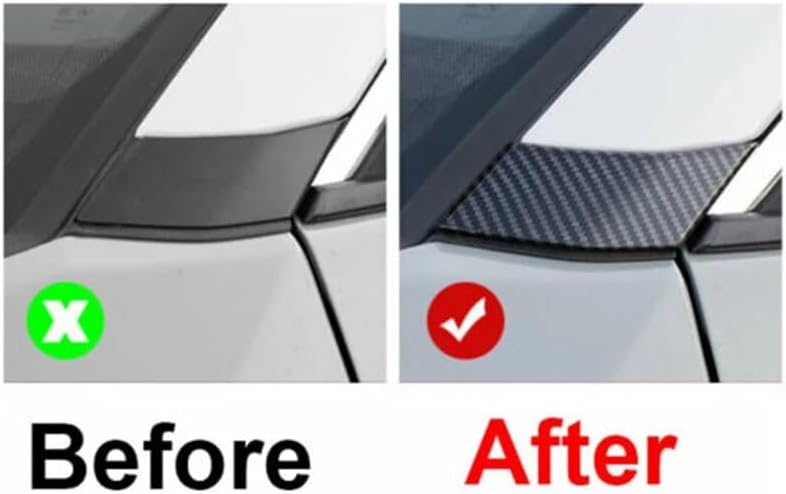 DEMULAX Carbon Fiber A C Pillar Post Stickers for Toyota RAV4 - Image 4