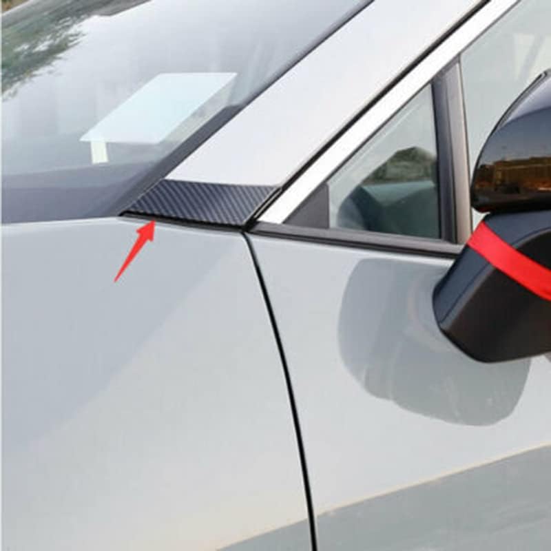 DEMULAX Carbon Fiber A C Pillar Post Stickers for Toyota RAV4 - Image 5