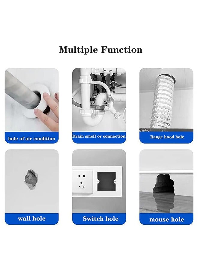 7Pcs Waterproof Sealing Clay, White Seal Motor, Quick Mending Mud for Drain Connection, Wall Hole, Air Conditioning Hole - Image 4