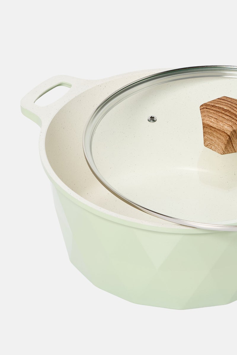 Bebe Home Cast Aluminum Casserole With Non-Stick Coating 28cm, Mint Green - Image 3