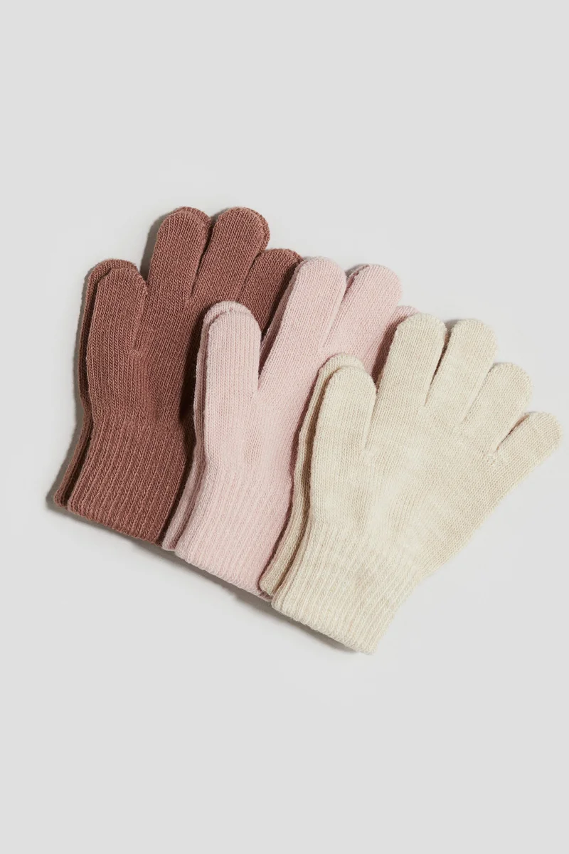 H&M 3-pack gloves