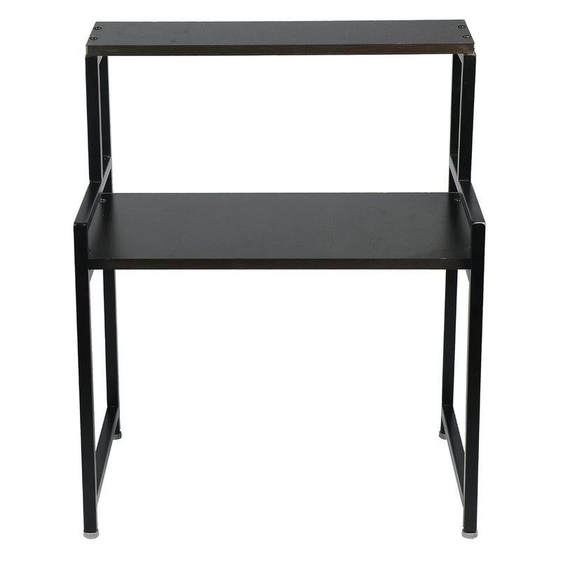 Palomino Palomino 2 Layer Microwave OTG Rack Multipurpose Kitchen Rack Storage Rack for Home Office Shop Utensils Storage CabinetOrganizer Oven StandHolder Material Iron Color Brown  - Image 2