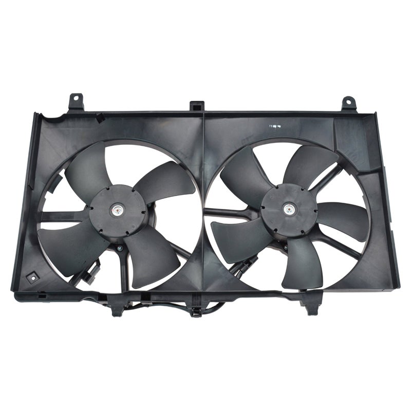 TRQ Radiator Dual Cooling Fan Assembly Compatible with 20032007 Infiniti G35 20032006 Nissan 350Z NI3115127