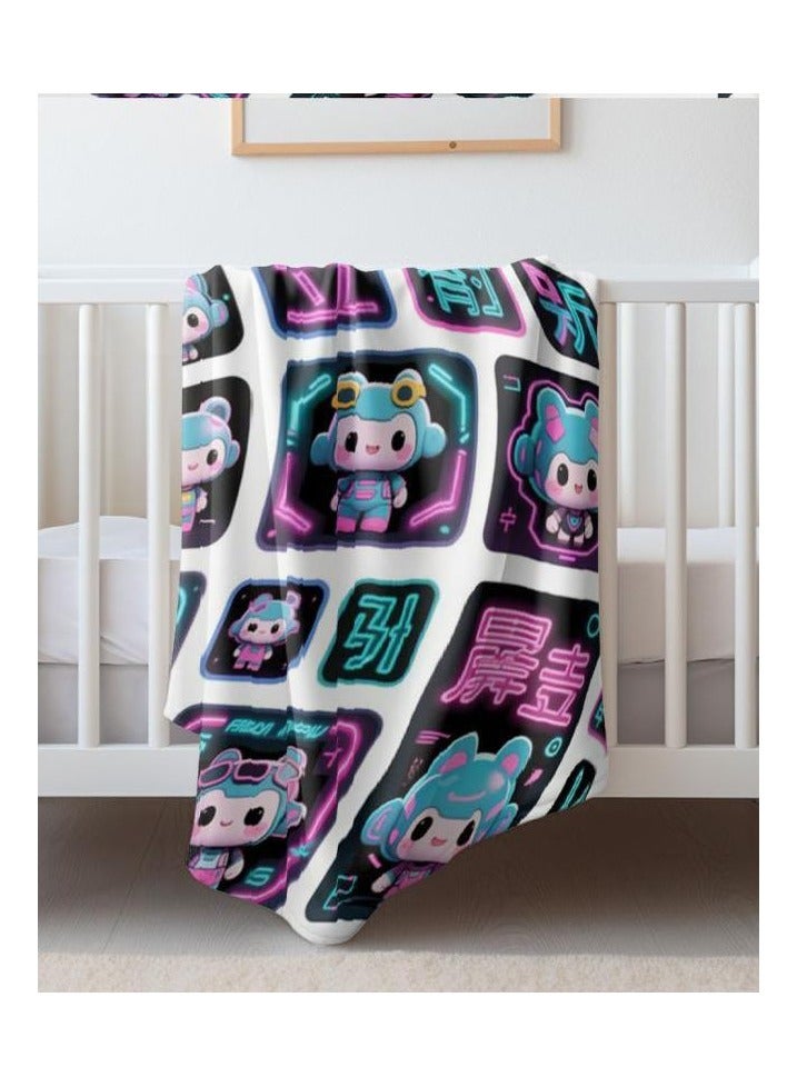 عام بطانية رقيقة من الفانيلا (دافئة ومريحة، ومناسبة للنوم واستخدام الألعاب وإزالة الغبار ومقاومة للرمل) 150 سم * 200 سم - 264 - Image 4