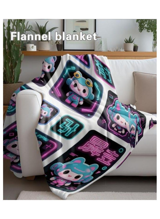 عام بطانية رقيقة من الفانيلا (دافئة ومريحة، ومناسبة للنوم واستخدام الألعاب وإزالة الغبار ومقاومة للرمل) 150 سم * 200 سم - 264 - Image 5