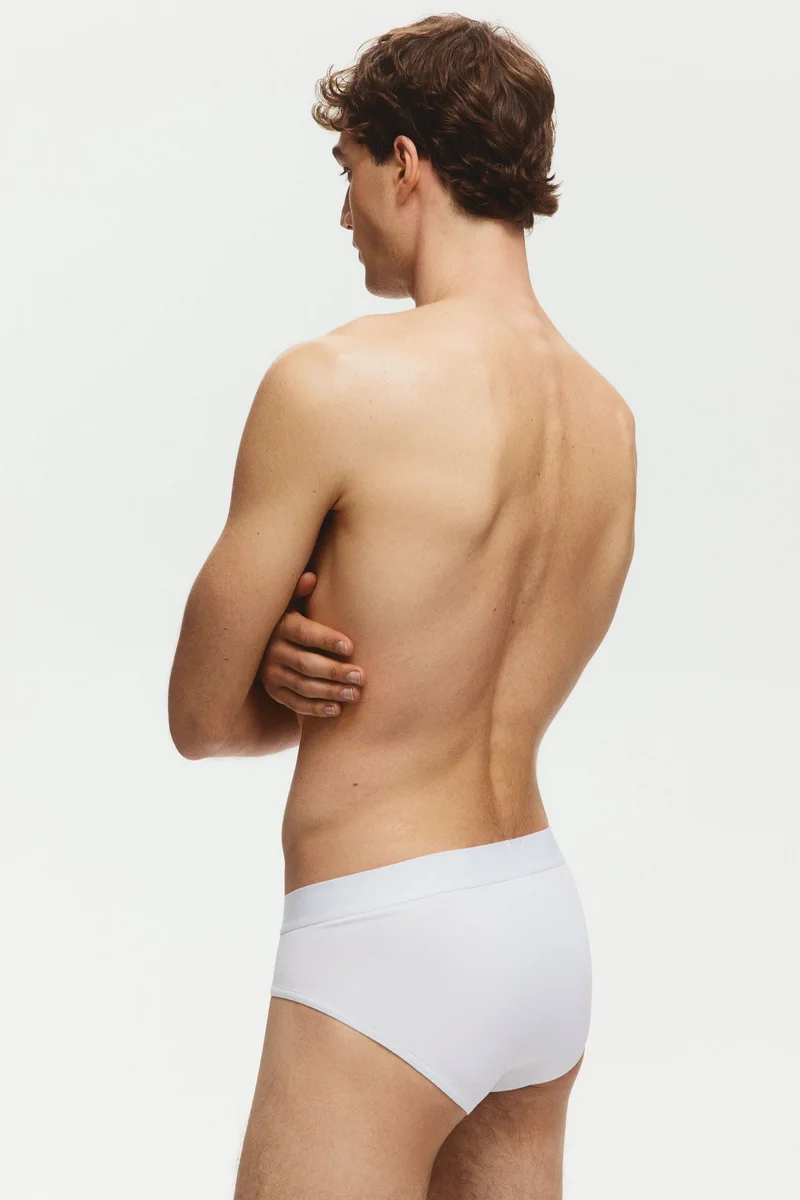 اتش اند ام سروال داخلي من القطن- عبوة من 3 قطع