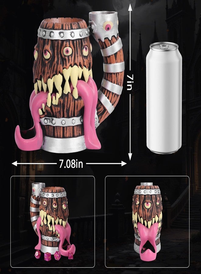 KDSPAROS Dice Tower Mug Set-Dice Rolling Tower with 7-PCS polyhedral Dice Set, DND Accessories for Players, Perfect Medieval Tavern Style Gift for D&D Players and DMS (Gilded Tongue) - Image 4
