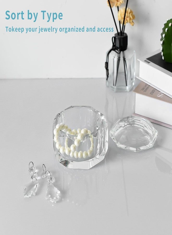 kitCom Jar of Crystal Jewelry with Lid, Crystal Wedding Candy Buffet Jar, Home Decoration Party Cotton Swab Storage, Office Birthday Gift (2lb) - Image 4