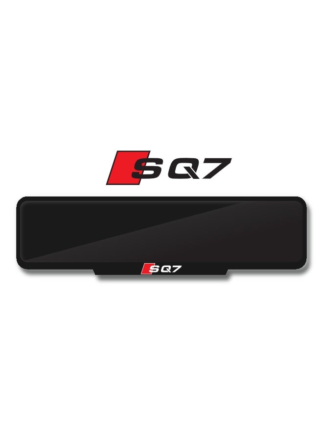 DXBSTAMPS Custom Audi SQ7 Number Plate Frame – Rugged Black Finish – Available in 3 Sizes – Easy Fixing – Premium Look for Audi SQ7 Owners  - Image 1