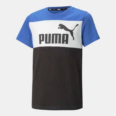 PUMA Kids' Essentials+ Colourblock T-Shirt (Older Kids)