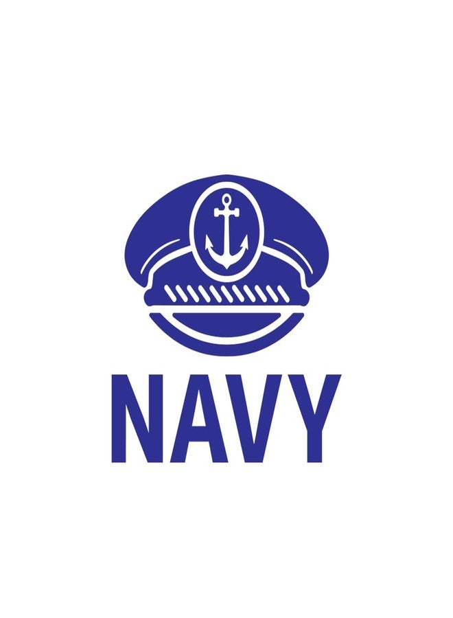 SnappySticker Car and Bike Sticker Easy to Stick and Remove Decal Sticker Navy Captain Badge - Image 1