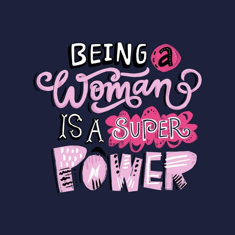 5 Ace 5 Ace Being a Woman is a Super Power Motivational Self Adhesive Sticker Paper Poster for Every Room Office Gym Multicolour - Image 1