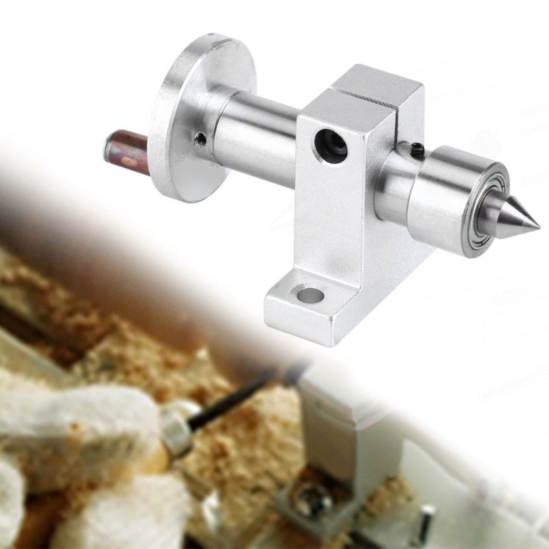 Double Bearing Live Center: Metal Construction High Precision - Heat Resistant Adjustable Depth Mini Lathe Machine for Domestic Woodworking DIY Miniature Car Projects - Image 3