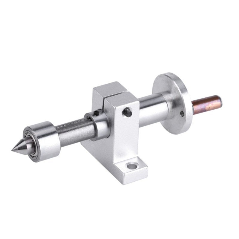 Double Bearing Live Center: Metal Construction High Precision - Heat Resistant Adjustable Depth Mini Lathe Machine for Domestic Woodworking DIY Miniature Car Projects - Image 2