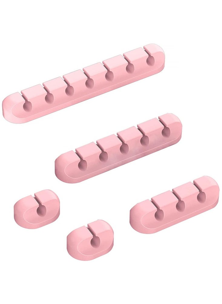 Perfii 3 PCS Cable Management Clips for Power Cord USB Cable TV Cable PC Home and Office Desktop Cable with different slots 3, 5 and 7 Cables  - Image 3