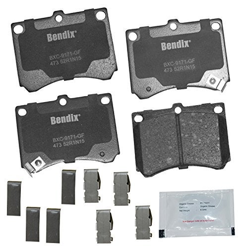 Bendix Priority1 CFC473 Ceramic Front Brake Pads for Ford Escort 2003-1991, Mazda MX-3 1996-1992, Protege 1998-1990, Mercury Tracer 1999-1991 - Image 1