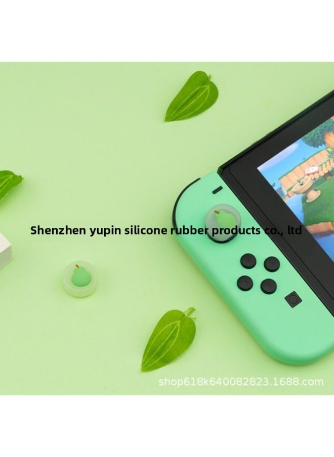 Generic - Geek Set Silicone Cat Paw Thumb Grip Set Joystick Cover For Switch And Switch Lite-Product Color:Watermelon Cantaloupe - Image 1