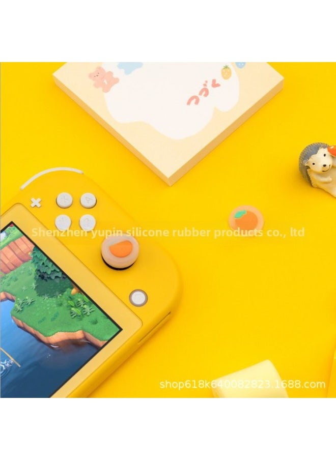 Generic - Geek Set Silicone Cat Paw Thumb Grip Set Joystick Cover For Switch And Switch Lite-Product Color:Watermelon Cantaloupe - Image 1