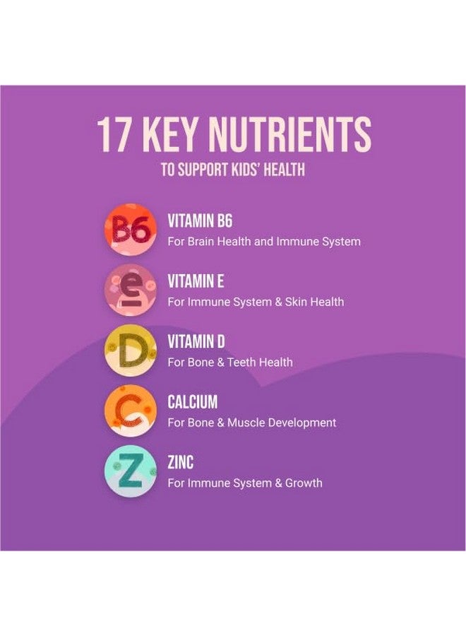 Nakd NAKED Nutrition Kids Vitamin Gummies, Made in USA, GMO Free, Gluten-Free, Gelatin Free, Vegan, Kids Vitamins A, C, D, E, B6, B12, Zinc, 3 Fruit Flavors, 30 Day Supply - Image 4
