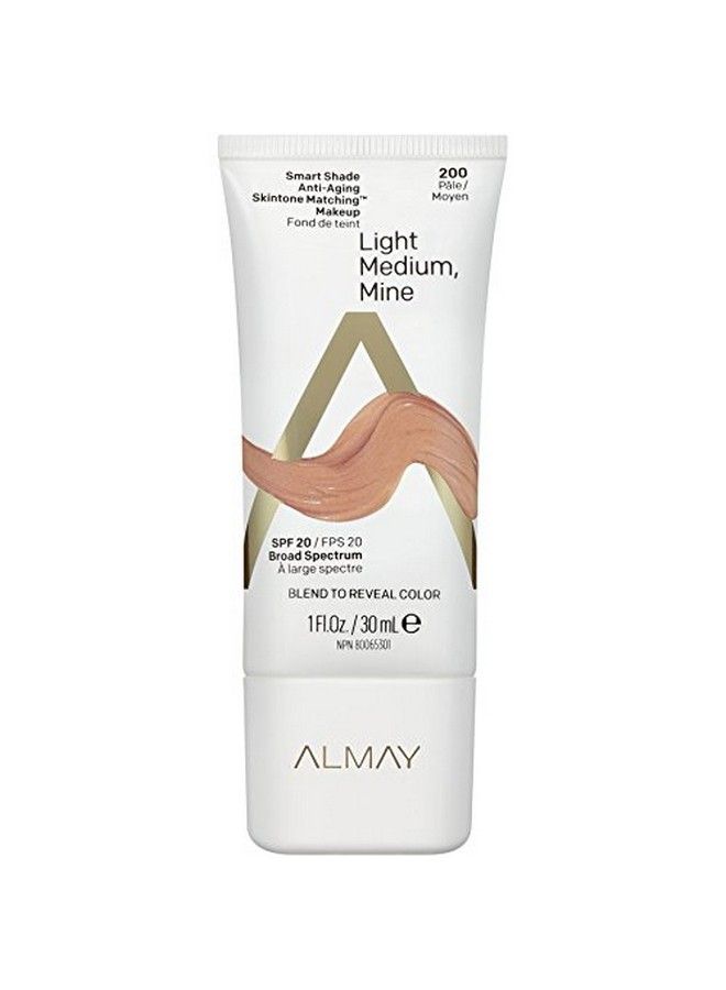 Almay Smart Shade Antiaging Skin Tone Matching Makeup Light Medium/200 1 Fluid Ounce - Image 1