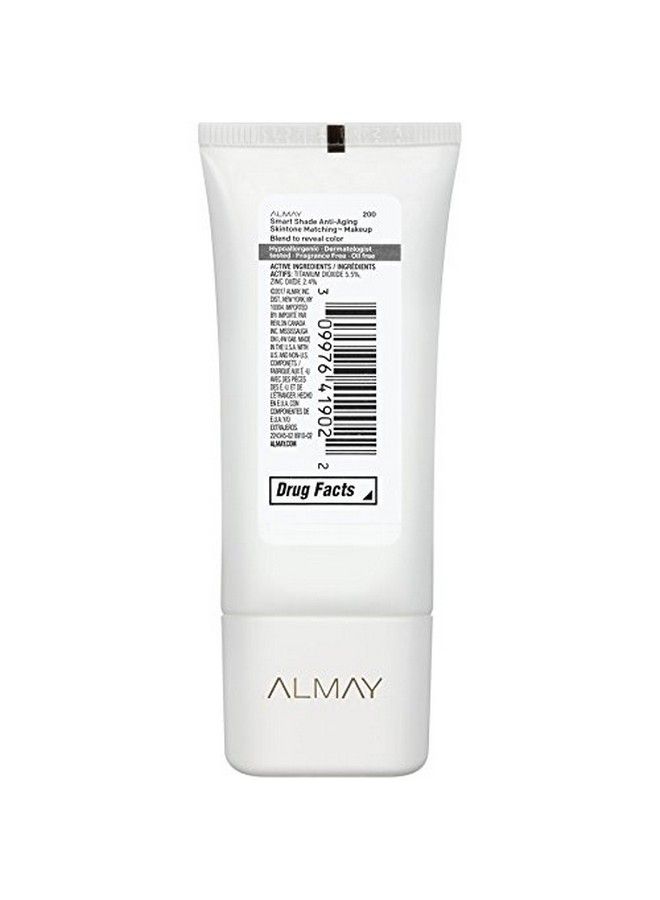 Almay Smart Shade Antiaging Skin Tone Matching Makeup Light Medium/200 1 Fluid Ounce - Image 3