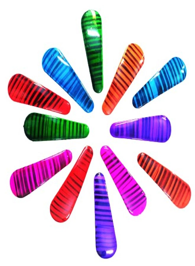 Starlinks Tic Tac 24 Pieces Multicolor hair pins beauty salon tic tac hair clip hairdressing for baby women and girls Tik Tak -24 Pieces /T4 - Image 1