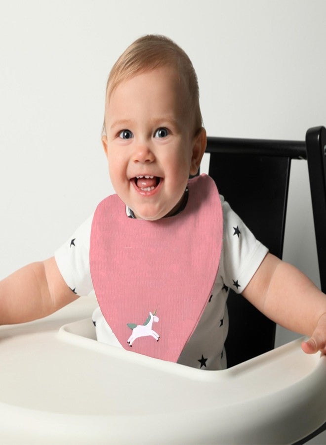 MON AMI 100% Cotton Chateau Magique 2-Pack Bib Set | Soft Terry Cloth Bibs with Adjustable Snap | Solid Design for Drooling, Teething & Mealtime | Cute Baby Essentials for Boys & Girls - Image 4