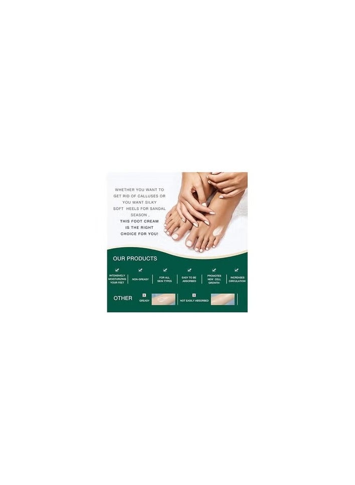 ISSUWEN Urea 42% Foot Cream, Cracked Heel Repair Cream For Feet and Hand, Callus Remover For Dry And Hard Skin, Maximum Strength With 2% Salicylic Acid for Hand, Foot and Body Care, 100g - Image 5