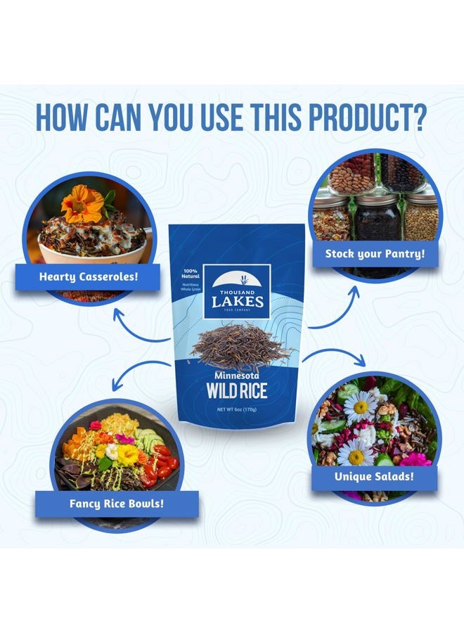 Thousand Lakes Minnesota Grown Wild Rice - 3 pounds (48 ounces) - Bulk Pouch | 100% Wild Rice | All Natural - Image 3