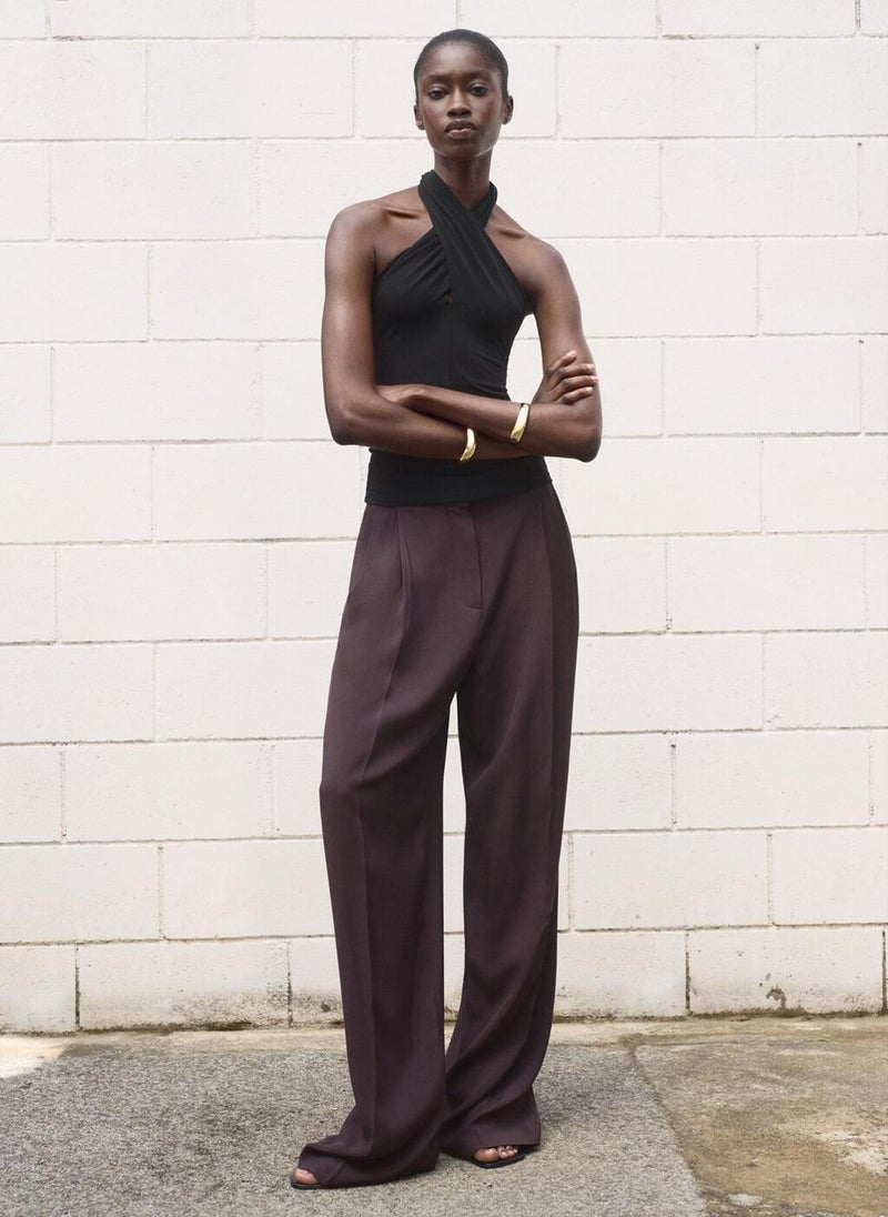 MANGO Halter Neck Knitted Top  - Image 4