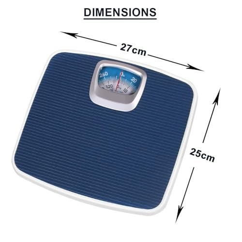 Dr. Care Mechanical Weighing Scale, Accurate and Reliable Weight Measurement upto 130 kg Maximum weight capacity Bloue Color Blue - Image 3