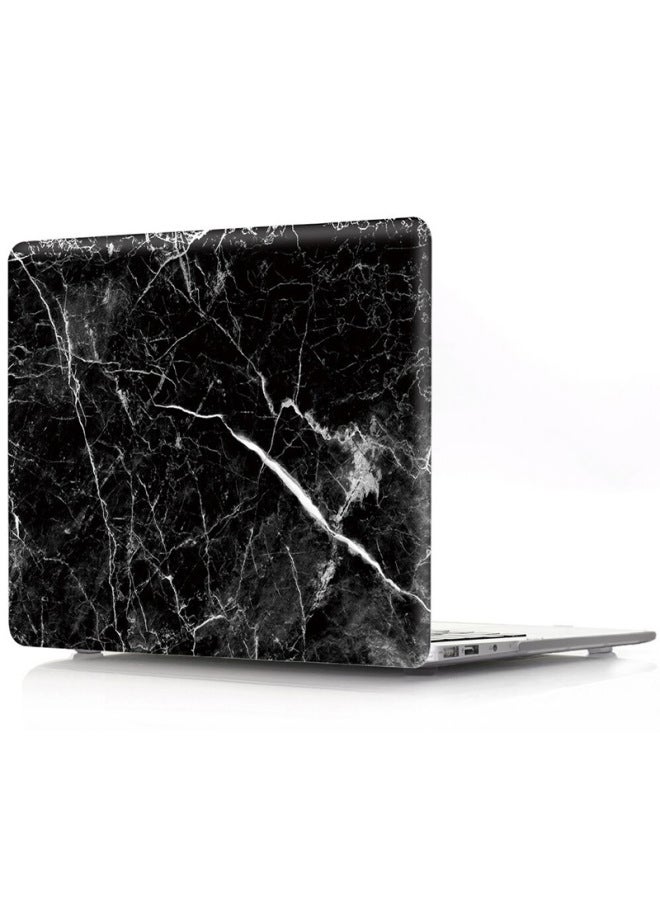 For Apple Notes Macbook Touch13 16pro Creative Color Shell Apple Laptop-Color:KZ-565 Marble Black-Applicable Model:13air (hollow)