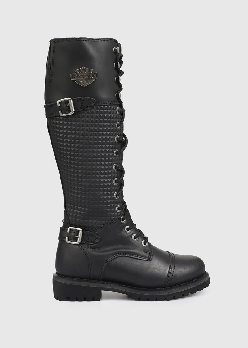 HARLEY DAVIDSON Tiny Black Women's Leather Boots 025Z100533