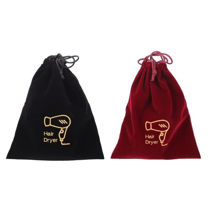 HAIR DRYER BAGS DRAWSTRING 2PCS HAIR DRYER DRAWSTRING STORAGE BAG TRAVEL HAIR DRYER POUCH HOTEL GUEST ROOM HAIR BLOWER BAG ORGANIZER SATIN DRAWSTRING BAGS