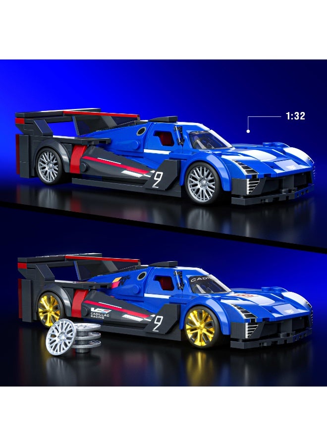 Mattel Brick shop مجموعة بناء سلسلة السرعة، سيارة كاديلاك مشروع GTP هايبركار مع 236 قطعة، تفاصيل واقعية وملصقات مخصصة، لجمعها من قبل البالغين والأطفال من عمر 10 سنوات فما فوق - Image 2