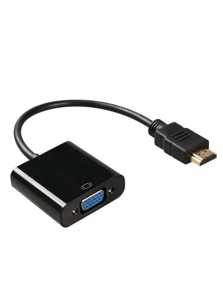 محول HDMI إلى محول VGA 1080P بطاقة فيديو خارجية 1080P إلى سطح المكتب، والكمبيوتر المحمول، والتلفزيون عالي الدقة، والشاشة، وجهاز العرض - Image 1