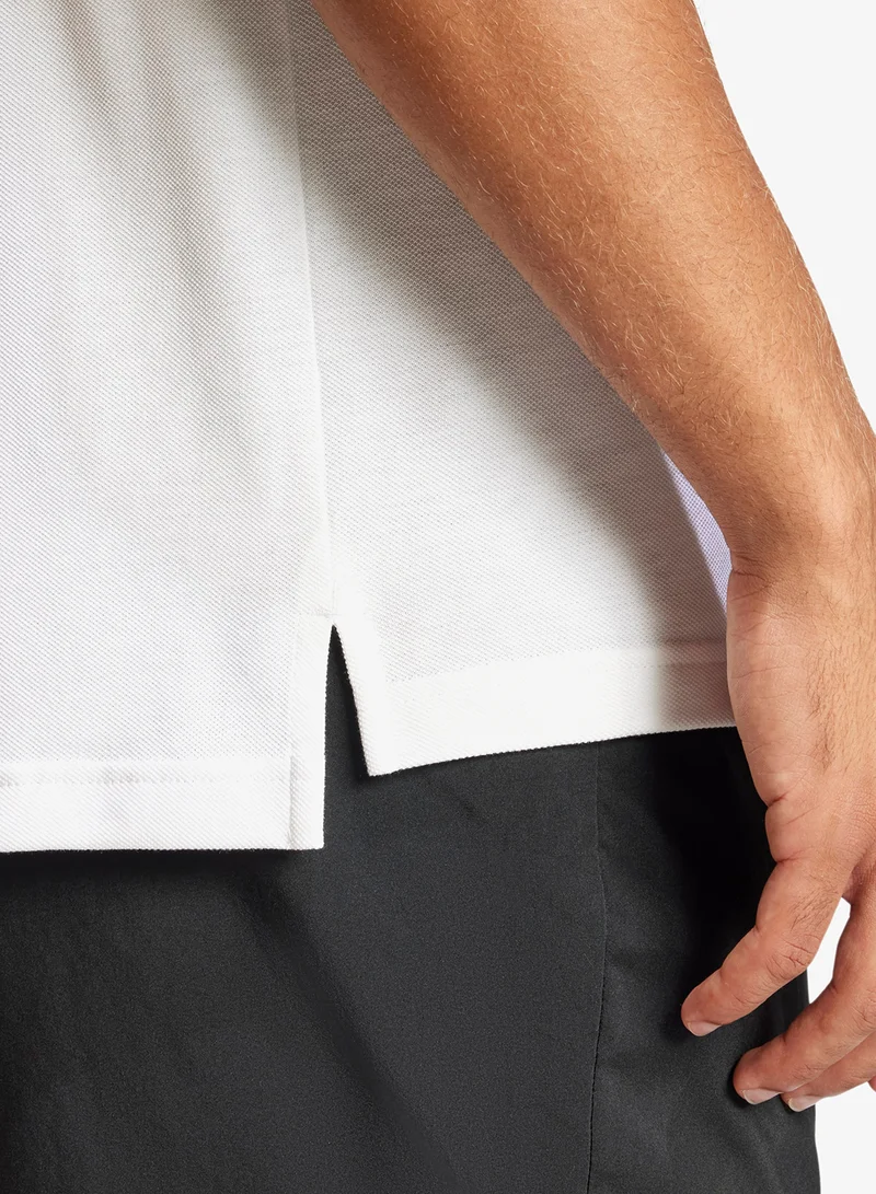 Adidas WHITE/BLACK Essential Small Logo Polo for Men | Best Price UAE